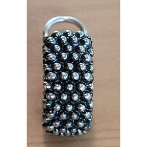 LAGOS Caviar Sterling Silver 925 ONE SINGLE (1) Huggie Earring 14K Gold Post